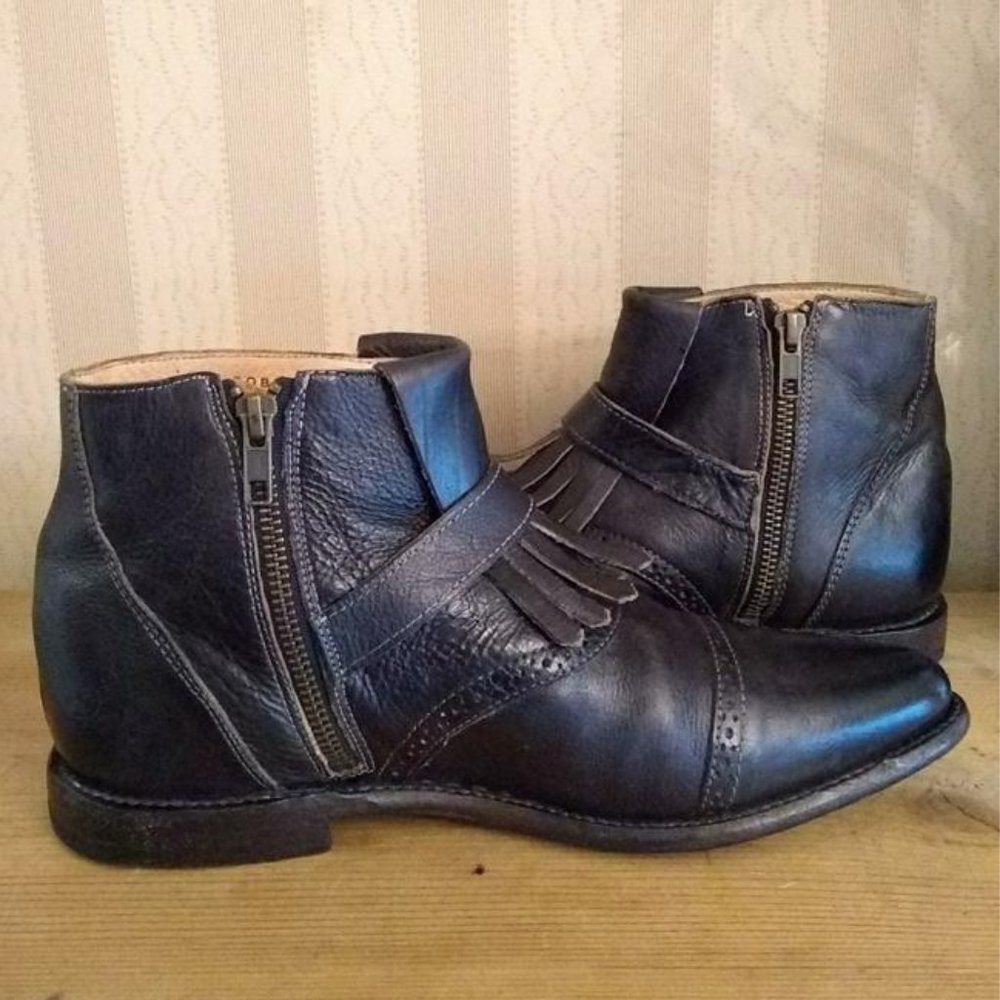Bed Stu Dark Leather Ankle Booties - Picture 7 of 16